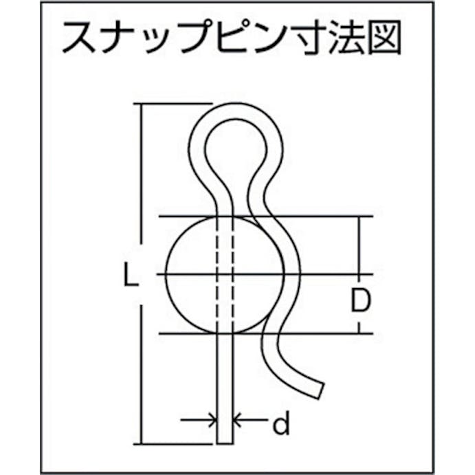 【CAINZ-DASH】トラスコ中山 松葉ピン　三価クロメート　サイズ２０ｍｍ　２０個入 B88-0020【別送品】