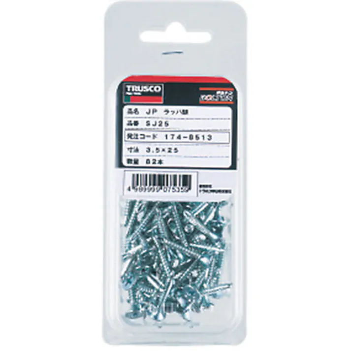 【CAINZ-DASH】トラスコ中山 ドリルねじラッパ ユニクロ M3.5X35 66本入 SJ-35【別送品】