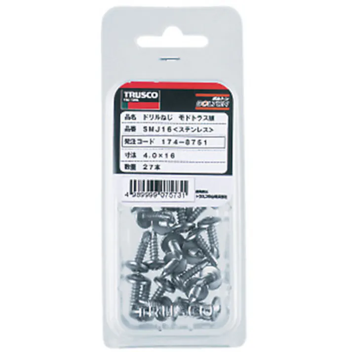 【CAINZ-DASH】トラスコ中山 ドリルねじ モドトラス ステンレス M4X16 27本入 SMJ-16【別送品】