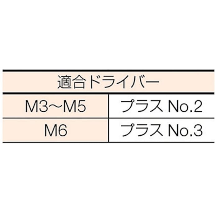 【CAINZ-DASH】トラスコ中山 皿頭小ねじ　三価白　全ネジ　Ｍ３×１５　１６０本入 B702-0315【別送品】