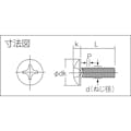 【CAINZ-DASH】トラスコ中山 トラス頭小ねじ　三価白　全ネジ　Ｍ４×６　１２２本入 B704-0406【別送品】