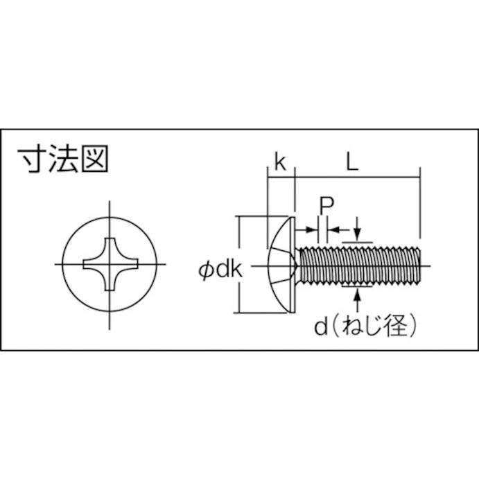 【CAINZ-DASH】トラスコ中山 トラス頭小ねじ　三価白　全ネジ　Ｍ５×３０　３５本入 B704-0530【別送品】