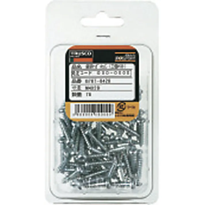 【CAINZ-DASH】トラスコ中山 ナベ頭タッピングねじ 1種A 三価白 M3×6 173本入 B707-0306【別送品】