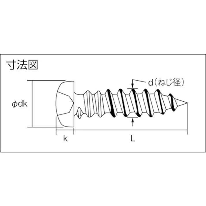 【CAINZ-DASH】トラスコ中山 ナベ頭タッピングねじ 1種A 三価白 M5×75 11本入 B707-0575【別送品】