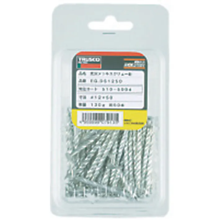 【CAINZ-DASH】トラスコ中山 スクリュー釘 ユニクロメッキ 3.75×75 24本入 EGDS1075【別送品】