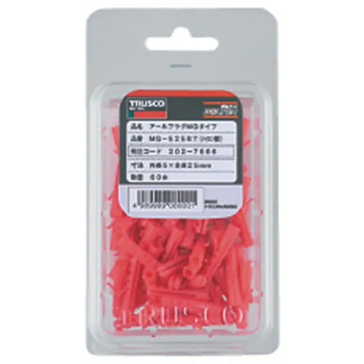 【CAINZ-DASH】トラスコ中山 オールプラグ ナイロン 6X30 40本入 (コンクリート・ALCパネル用アンカー/ねじ込み式) MG-630BT【別送品】