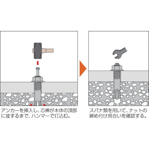 TRUSCO オールアンカーSCタイプ ステンレス M6X45 10本入 SC-645BT