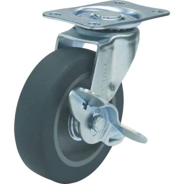 【CAINZ-DASH】トラスコ中山 ルートバンメッシュタイプ用自在ストッパー付キャスターΦ75EL車 TYE-75ELS【別送品】