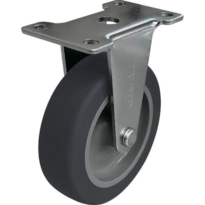 【CAINZ-DASH】トラスコ中山 ルートバン(メッシュタイプ)用固定キャスターφ75エラストマー車 TYER-75EL【別送品】