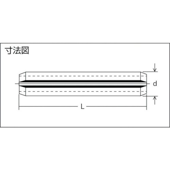 【CAINZ-DASH】トラスコ中山 ロールピン　スチール　サイズ４．０×１２　６４本入 B18-0412【別送品】