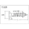【CAINZ-DASH】トラスコ中山 皿頭タッピングねじ 1種A 三価白 M5×12 53本入 B708-0512【別送品】