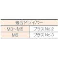 【CAINZ-DASH】トラスコ中山 皿頭タッピングねじ　１種Ａ　三価白　Ｍ５×３０　３５本入 B708-0530【別送品】