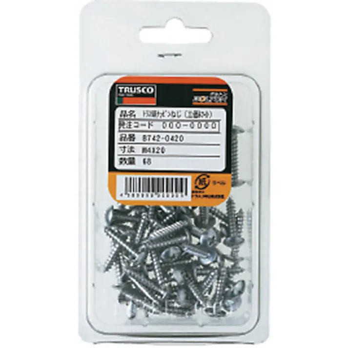 【CAINZ-DASH】トラスコ中山 トラス頭タッピングねじ 1種A 三価白 M6×16 27本入 B742-0616【別送品】