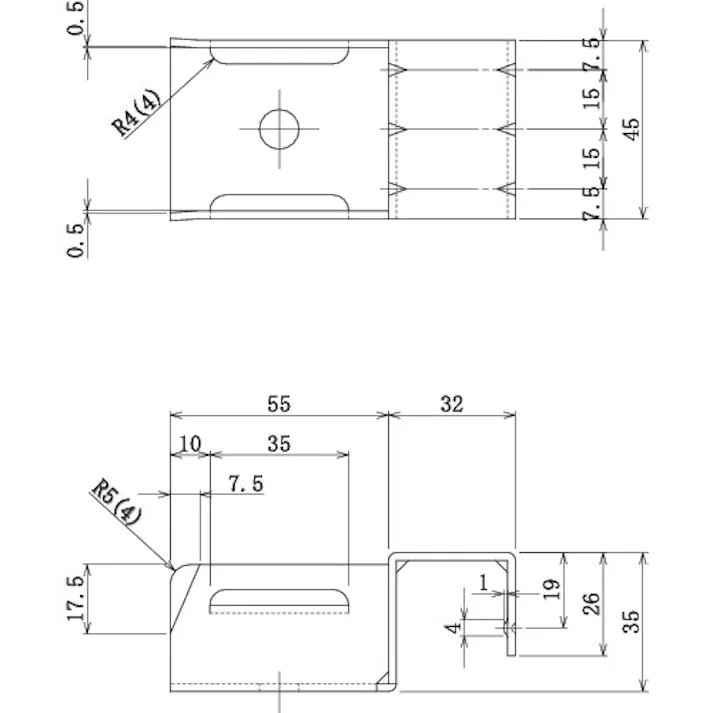 【CAINZ-DASH】トラスコ中山 カセット式ホイールコンベヤ取付金具A V-ECON-A【別送品】