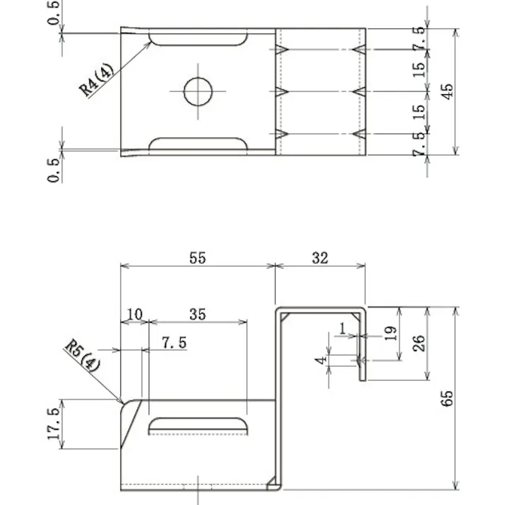 【CAINZ-DASH】トラスコ中山 カセット式ホイールコンベヤ取付金具B V-ECON-B【別送品】