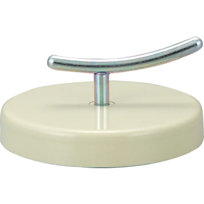 【CAINZ-DASH】トラスコ中山 マグネットホルダ ハンドル付 吸着力300N Φ80XH13.5 TSM-80135【別送品】