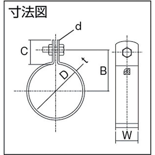 CAINZ-DASH】トラスコ中山 パイプ用支持金具 吊バンド 組式 適用径