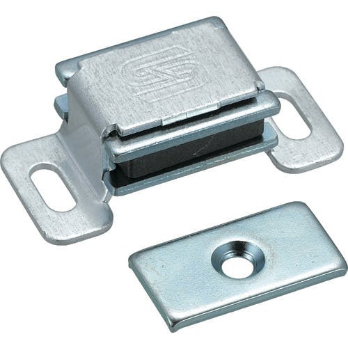 トラスコ中山 マグネットキャッチ(横型) アルミ製 L38mm シルバー TSM-40 マグネットキャッチ トラスコ中山 マグネットキャッチ(横型) アルミ製 L38mm シルバー TSM-40 マグネットキャッチ