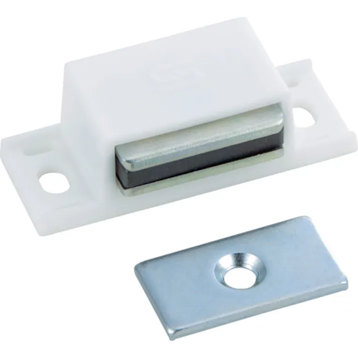 【CAINZ-DASH】トラスコ中山 マグネットキャッチ 樹脂製 L40mm 白 TSM-10P-W【別送品】