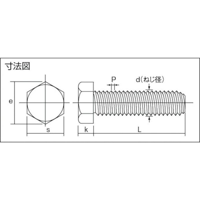 【CAINZ-DASH】トラスコ中山 六角ボルト　チタン　強度Ｔｉ２　全ネジ　Ｍ５Ｘ３５　４本入 TB93-0535【別送品】