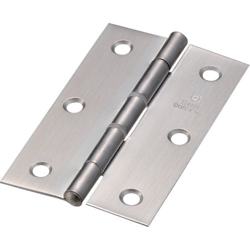 トラスコ中山 ステンレス製中厚蝶番 ナイロンリング入 全長89mm (4個入) ST-999NR-89HL 蝶番(ステンレス製) トラスコ中山 ステンレス製中厚蝶番 ナイロンリング入 全長89mm (4個入) ST-999NR-89HL 蝶番(ステンレス製)