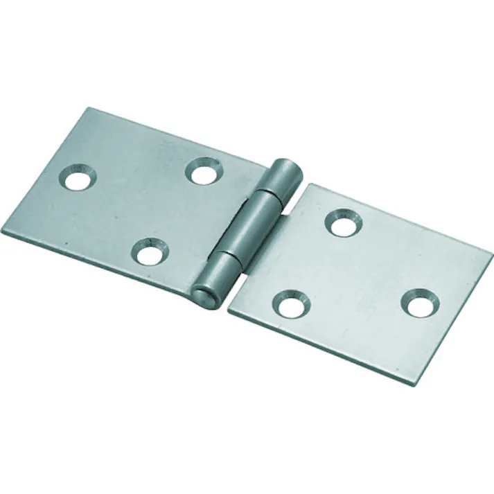 【CAINZ-DASH】トラスコ中山 スチール製横長蝶番 三価クロムメッキ仕上げ 全長32mm(4個入) 415-32UNCR【別送品】