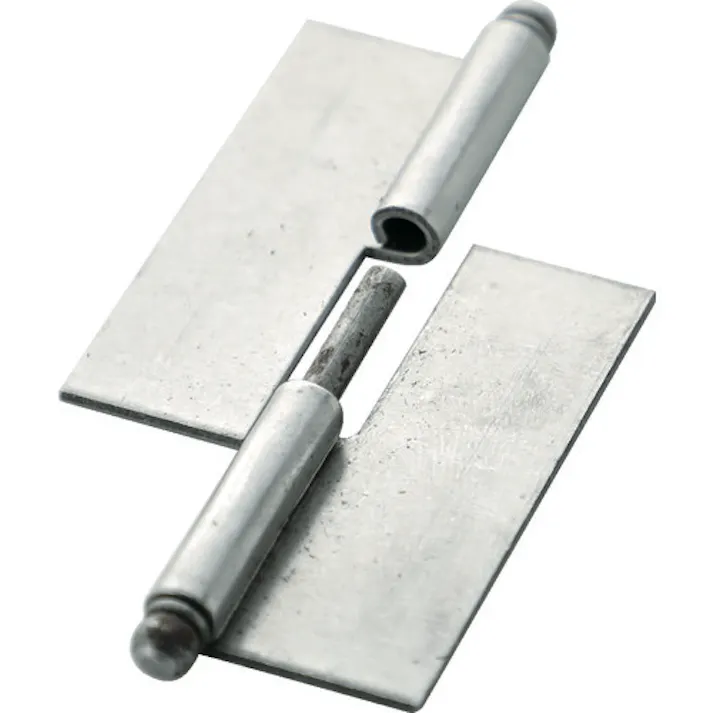 【CAINZ-DASH】トラスコ中山 スチール製抜き差し蝶番 穴ナシ 左用 (1組(袋)=2個入) 225W-5040L【別送品】