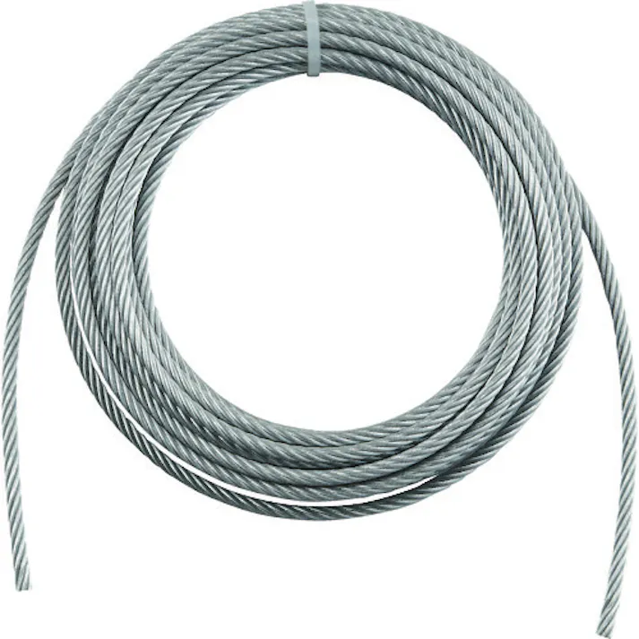 【CAINZ-DASH】トラスコ中山 手動ウインチ用ワイヤーΦ6X10m用(切りっ放し) WW6-10【別送品】