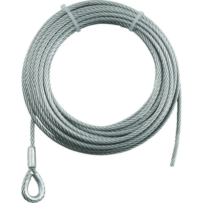 【CAINZ-DASH】トラスコ中山 手動ウインチ用ワイヤーΦ5X10m用(シンブル入ロック加工) WWS5-10【別送品】