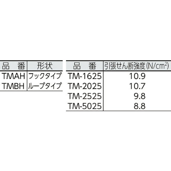 【CAINZ-DASH】トラスコ中山 マジック結束テープ　縫製用Ｂ側　２５ｍｍＸ２５ｍ　黒 TMBH-2525-BK【別送品】