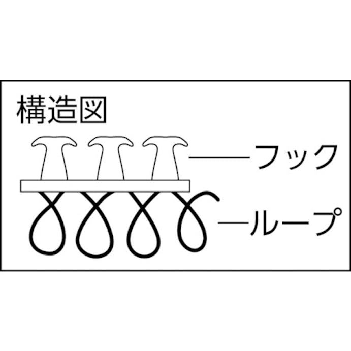 【CAINZ-DASH】トラスコ中山 マジックバンド［［Ｒ下］］結束テープ両面　幅２０ｍｍ長さ１．５ｍ黒 MKT-2015-BK【別送品】