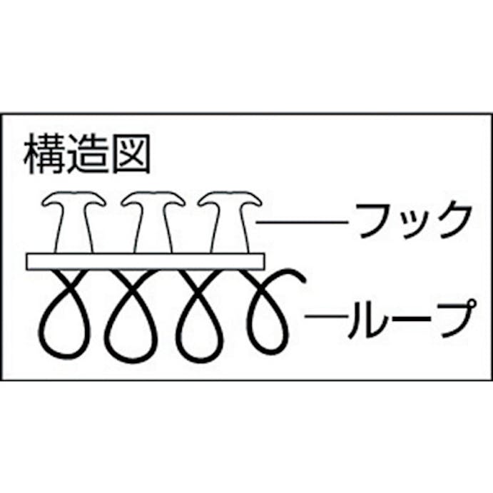 【CAINZ-DASH】トラスコ中山 マジックバンド［［Ｒ下］］結束テープ両面　幅２０ｍｍ長さ１．５ｍ黒 MKT-2015-BK【別送品】