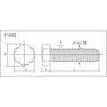 【CAINZ-DASH】トラスコ中山 六角ボルト　チタン　強度Ｔｉ２　全ネジ　Ｍ６Ｘ４０　４本入 TB93-0640【別送品】