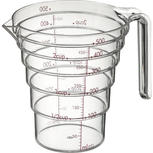 トラスコ中山 段々計量カップ500ML DD-500 計量カップ(ビーカー・計量カップ) トラスコ中山 段々計量カップ500ML DD-500 計量カップ(ビーカー・計量カップ)