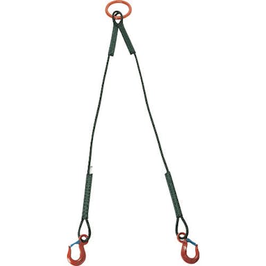 【CAINZ-DASH】トラスコ中山 ２本吊セフティパワーロープ　径９ｍｍ　長さ１．５ｍ SP2-915-450【別送品】