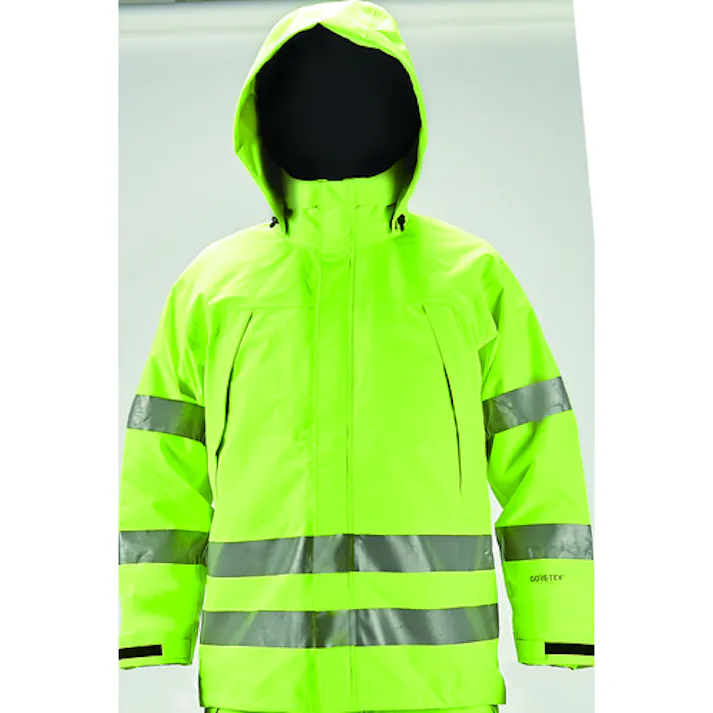 【CAINZ-DASH】トラスコ中山 ゴアテックス高視認制電レインウェア(上着のみ) イエロー S GXHW-S-Y【別送品】