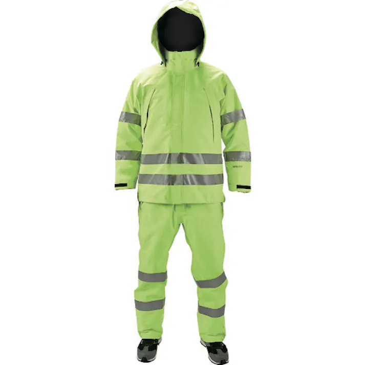 【CAINZ-DASH】トラスコ中山 ゴアテックス高視認制電レインウェア(上着のみ) イエロー S GXHW-S-Y【別送品】