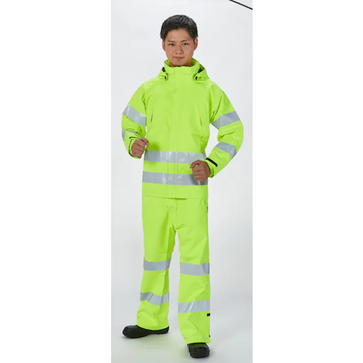 【CAINZ-DASH】トラスコ中山 ゴアテックス高視認制電レインウェア(上着のみ) イエロー S GXHW-S-Y【別送品】