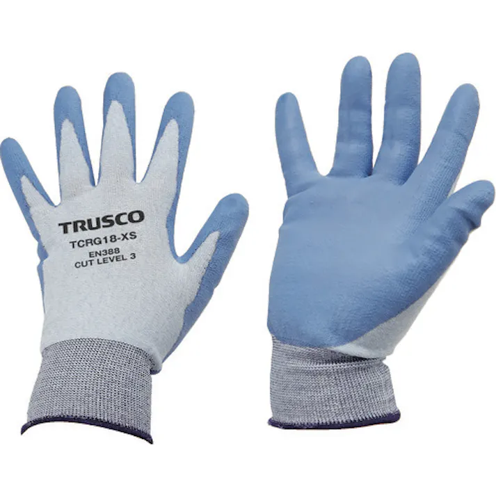 【CAINZ-DASH】トラスコ中山 耐切創手袋 18G ポリウレタンコーティング XSサイズ TCRG18-XS【別送品】