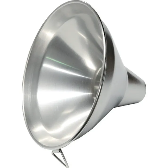 【CAINZ-DASH】トラスコ中山 ステンレス太口ロート金具付き(粉ロート) 上径φ210×下径φ48×全長167 足長65 SRTH210【別送品】