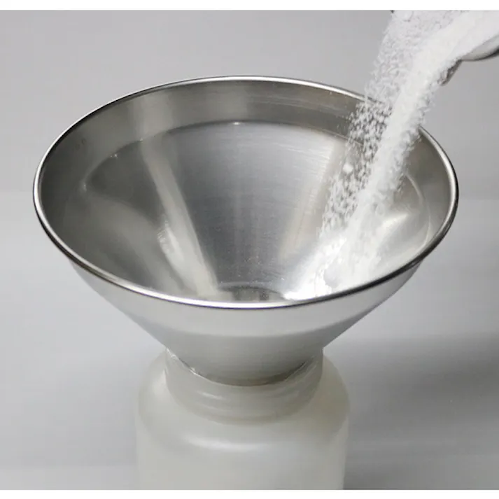 【CAINZ-DASH】トラスコ中山 ステンレス太口ロート金具付き(粉ロート) 上径φ210×下径φ48×全長167 足長65 SRTH210【別送品】