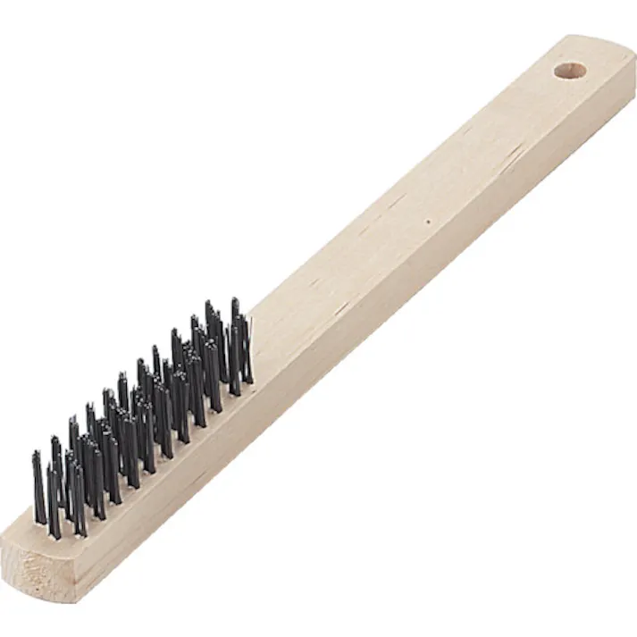 【CAINZ-DASH】トラスコ中山 木柄3行ブラシ 焼入鋼線 TB-5001【別送品】