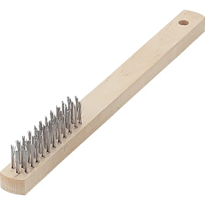 【CAINZ-DASH】トラスコ中山 木柄3行ブラシ ステンレス線 TB-5031【別送品】