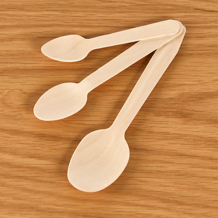 【CAINZ-DASH】トラスコ中山 木製スプーン 全長140mm 100本入 WSP-140【別送品】