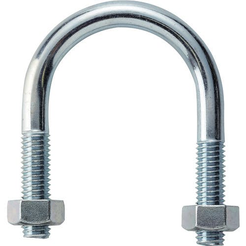 トラスコ中山 SGP用Uボルト 三価ユニクロ 呼び径25A ねじ径M8 TSGP2-BTM8-25A 配管支持金具 トラスコ中山 SGP用Uボルト 三価ユニクロ 呼び径25A ねじ径M8 TSGP2-BTM8-25A 配管支持金具
