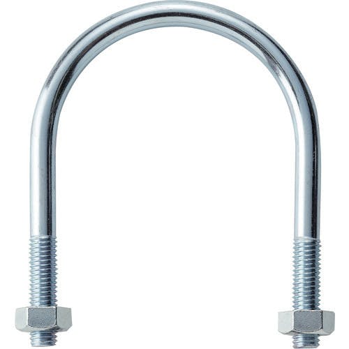 トラスコ中山 SGP用Uボルト 三価ユニクロ 呼び径65A ねじ径M10 TSGP2-BTM10-65A 配管支持金具 トラスコ中山 SGP用Uボルト 三価ユニクロ 呼び径65A ねじ径M10 TSGP2-BTM10-65A 配管支持金具
