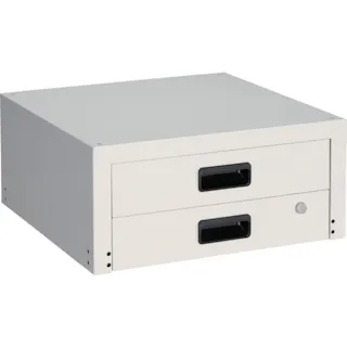 【CAINZ-DASH】トラスコ中山 ツールワゴン ラビットワゴン用引出2段 500X500 ホワイト RBW-55X W【別送品】