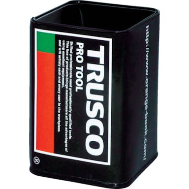 【CAINZ-DASH】トラスコ中山 ペンスタンド（デザイン缶）　有効内寸６２×６２×９４．５ｍｍ TRUSCO-KAN65【別送品】