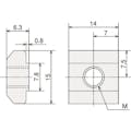 【CAINZ-DASH】トラスコ中山 ＴＳＦ３０用ＴナットＳ（Ｍ５） TSFB001【別送品】