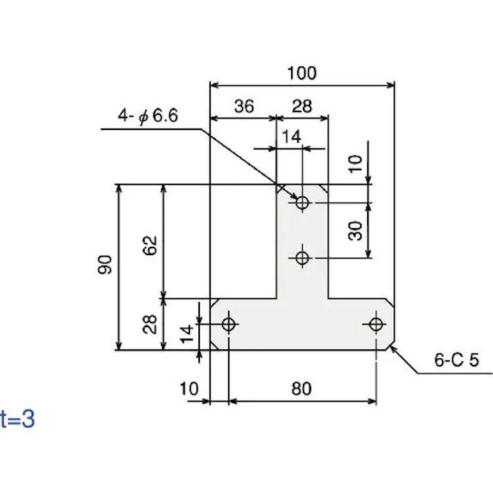 【CAINZ-DASH】トラスコ中山 TSF30用SプレートブラケットS-T型 TSFJ103S【別送品】